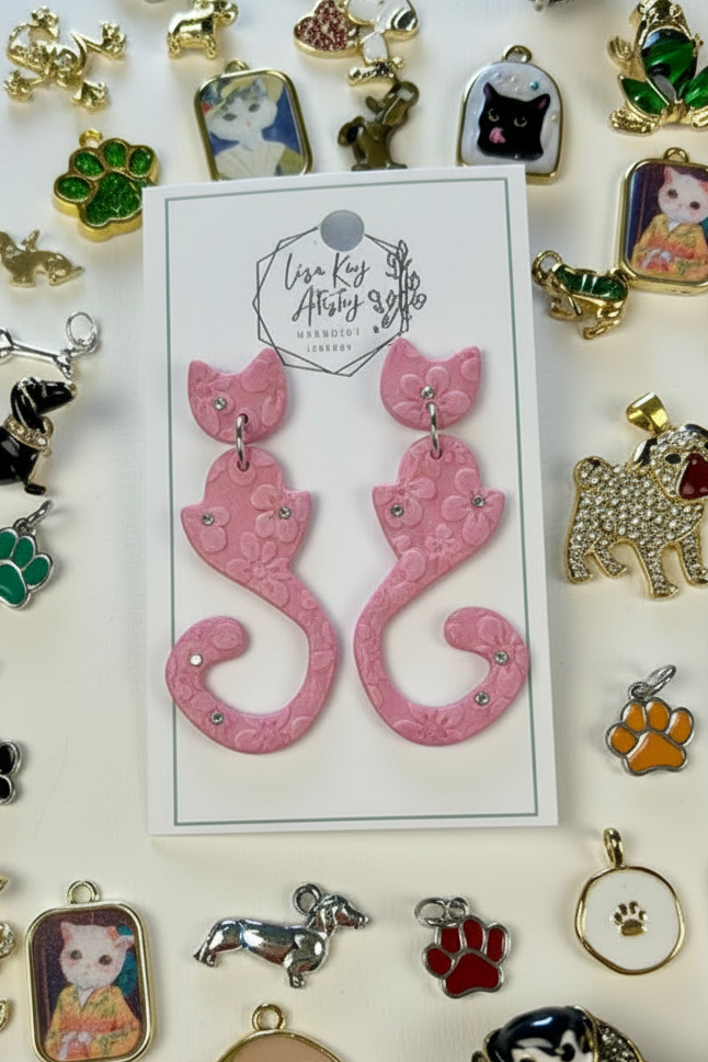 Sparkling Cat Dangles