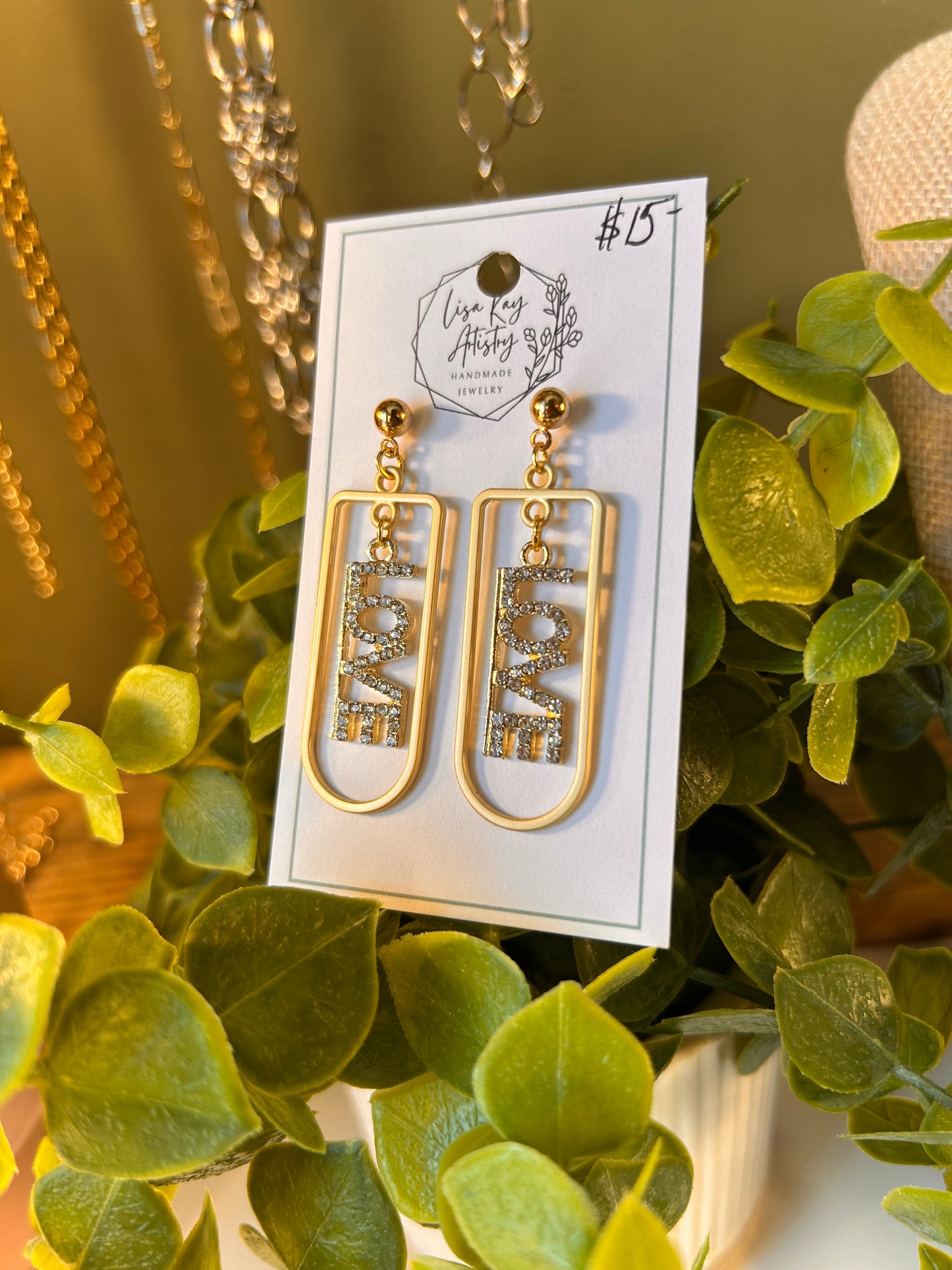 Love Dangle Earrings