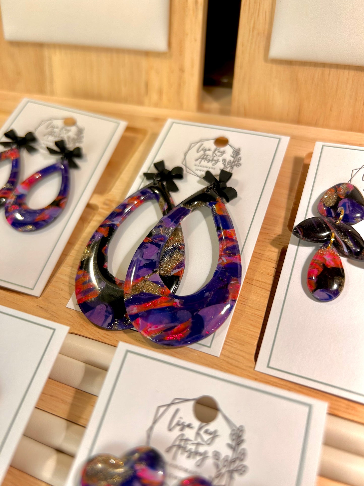 Northern Lights Constellation Open Teardrop Statement (Large) Dangle