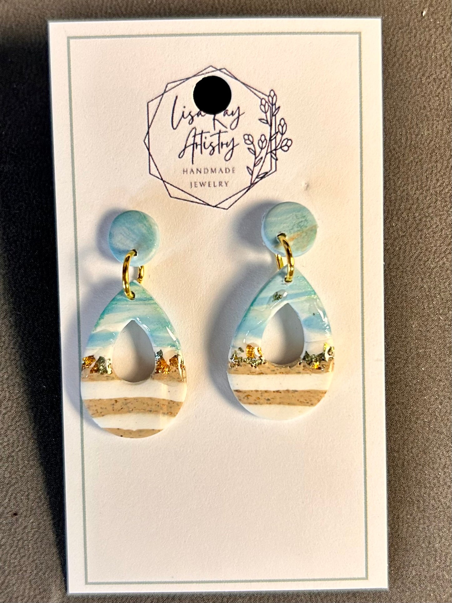Summer Nostalgia Teardrop Dangle Earrings