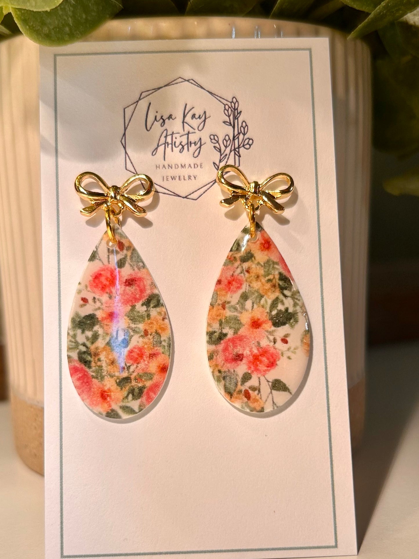 Floral medium (solid) teardrop One Piece