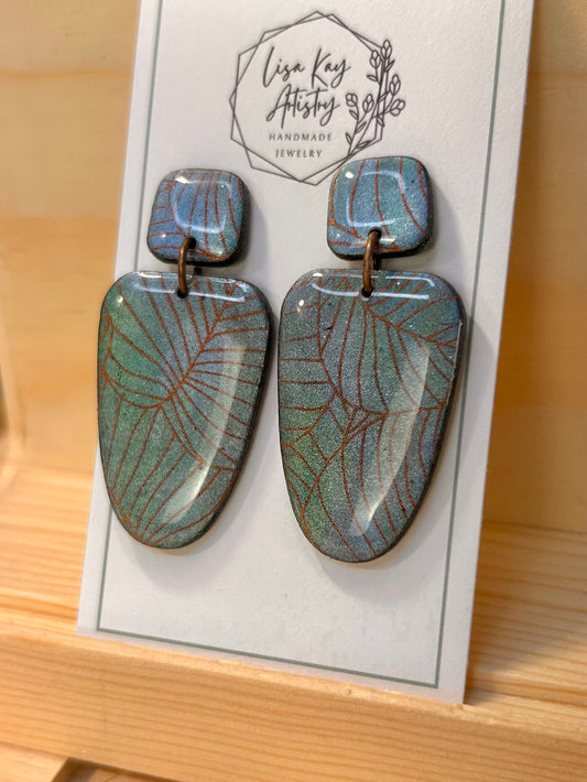 Statement Northern Lights Green Leaf Stencil