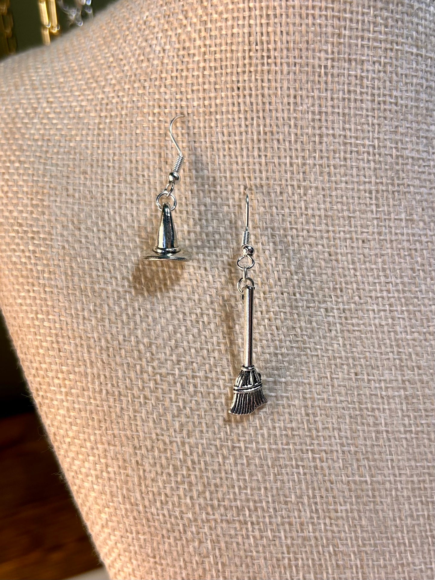 Wizard of Oz Charm Inspired Necklace, Earrings and Bracelet – Witch Hat, Broom, Ruby Slippers & More