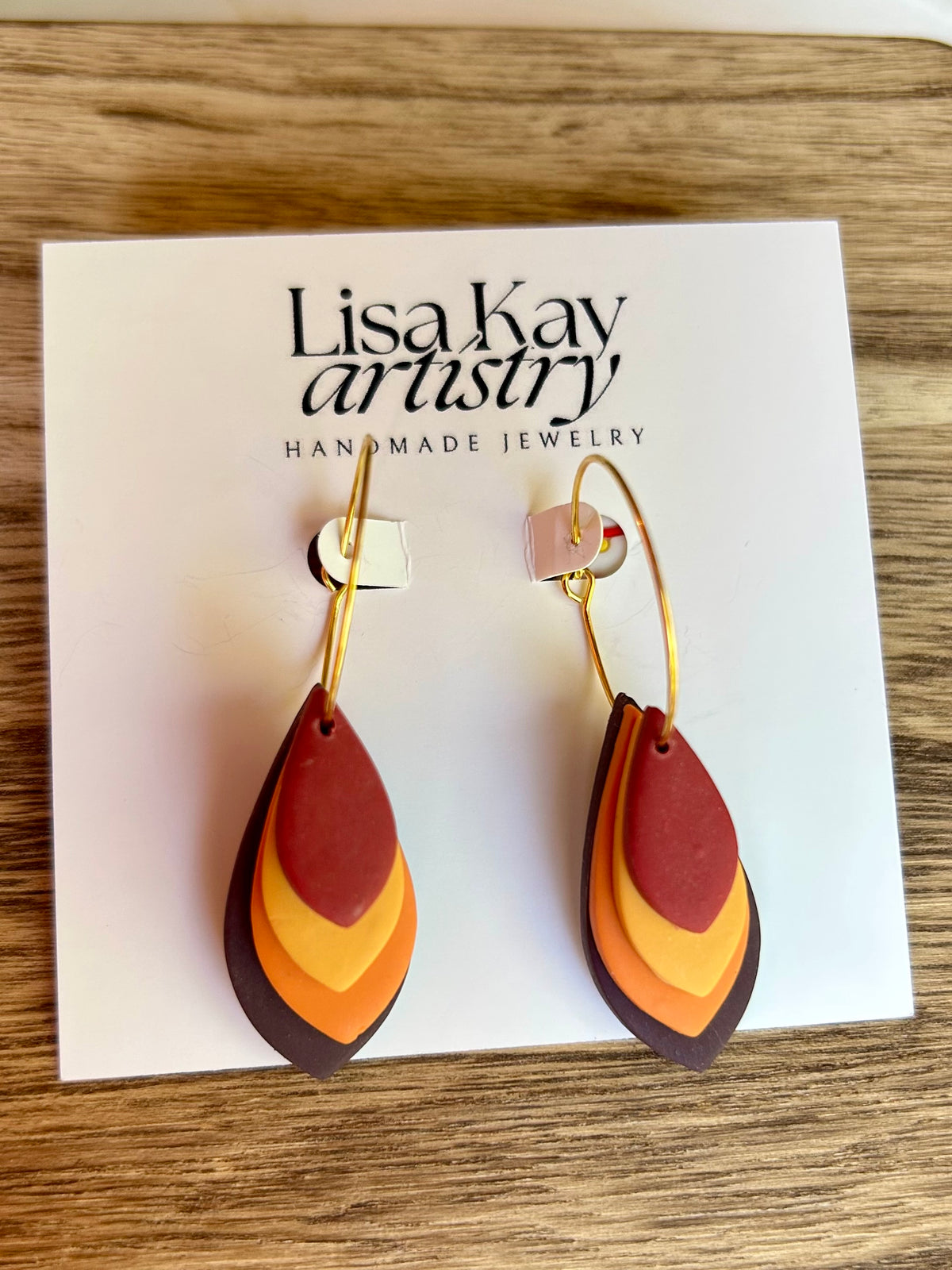 Multicolor Fall Hoops