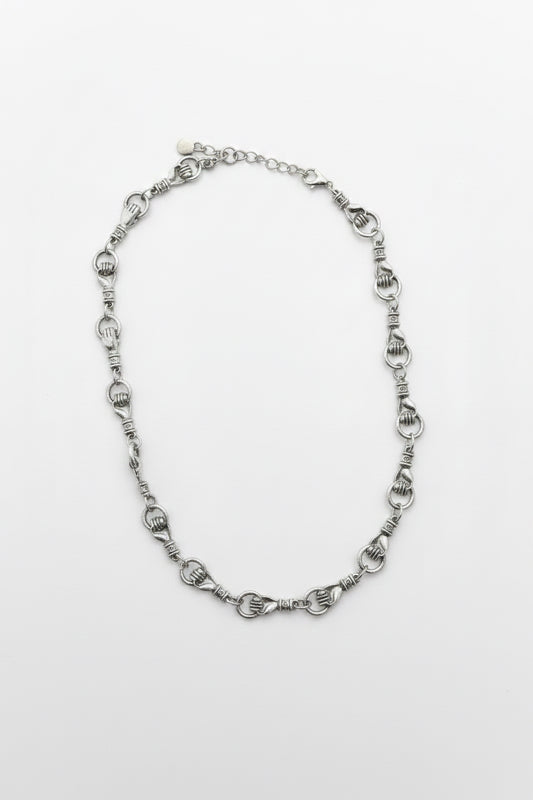 Linked hands Chain Necklace