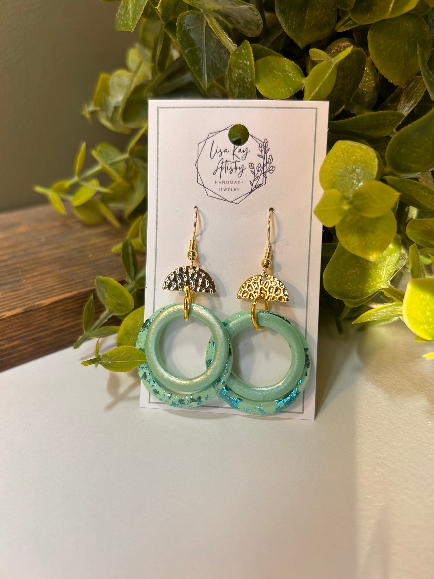 Mint Double Open Circles