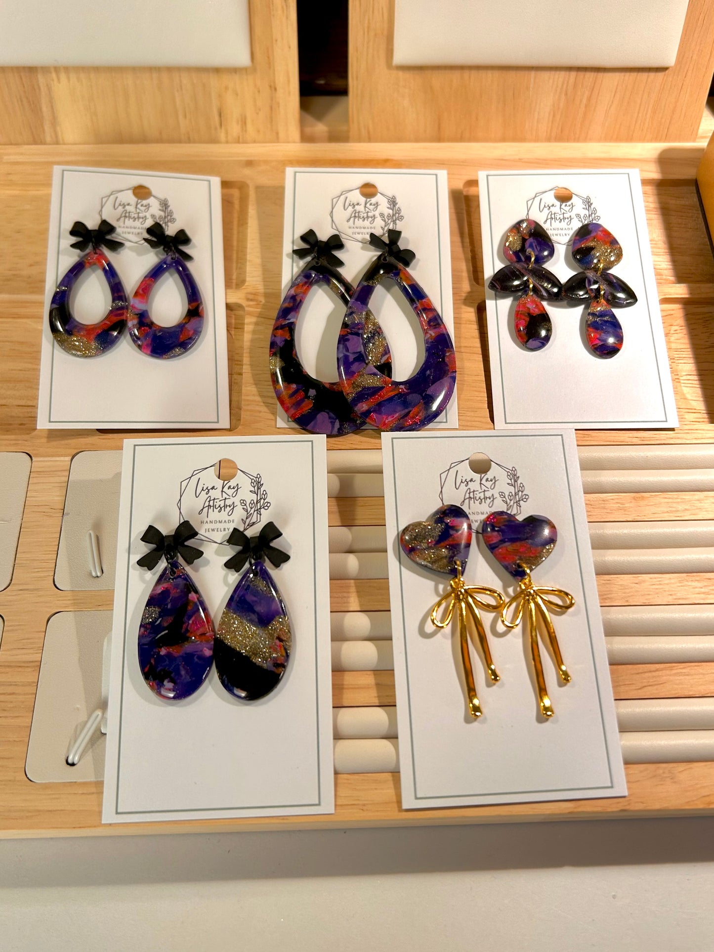 Northern Lights Constellation Open Teardrop Statement (Large) Dangle