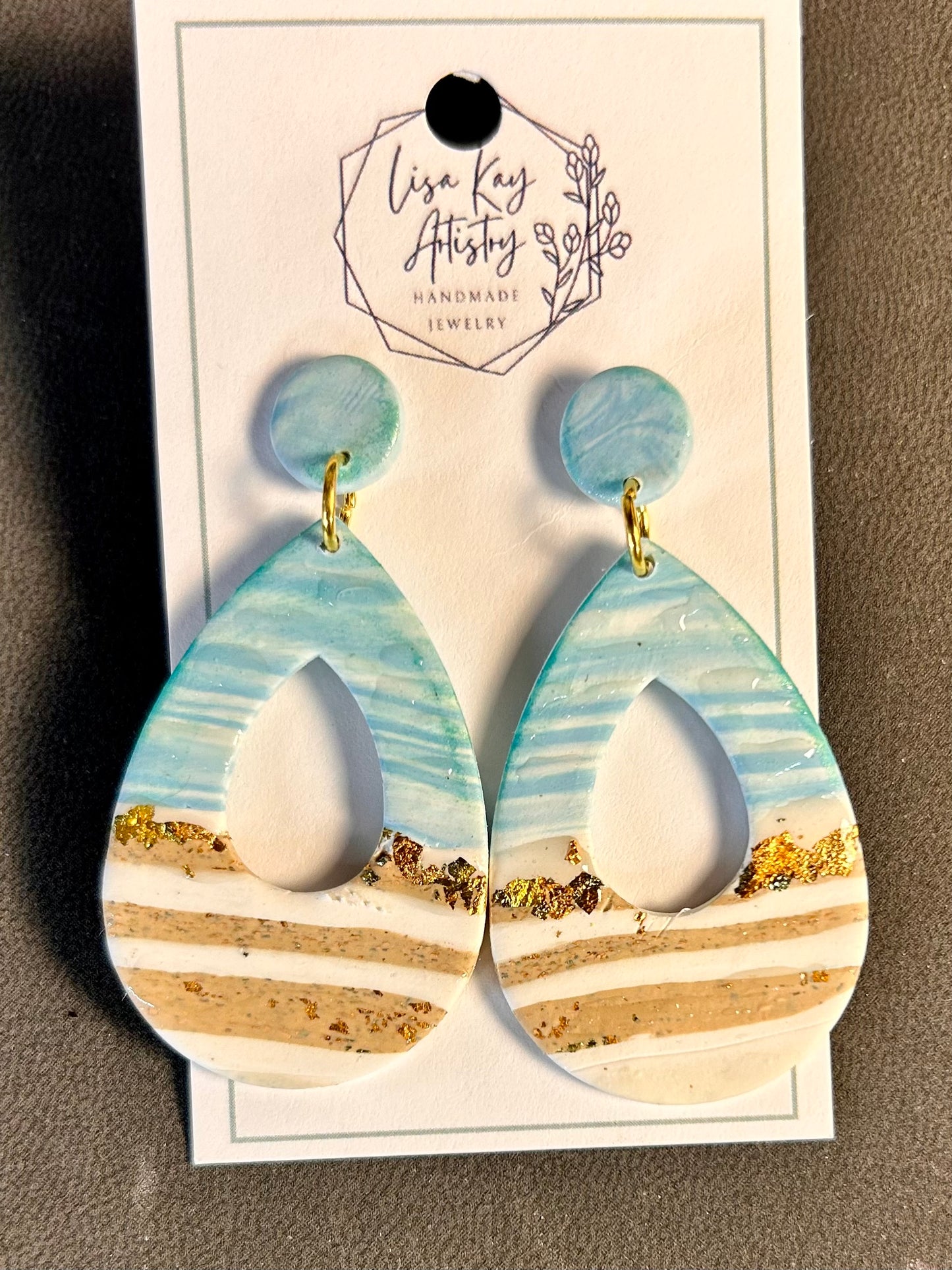 Summer Nostalgia Teardrop Dangle Earrings