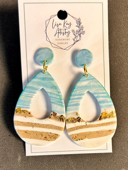 Summer Nostalgia Teardrop Dangle Earrings
