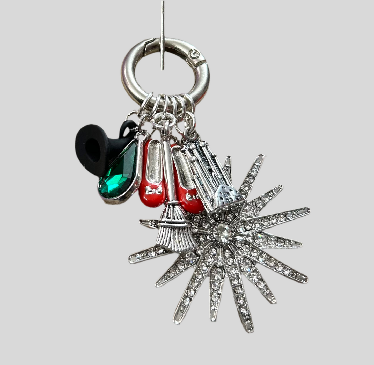 Wizard of Oz Charm Inspired Necklace – Witch Hat, Broom, Ruby Slippers & More