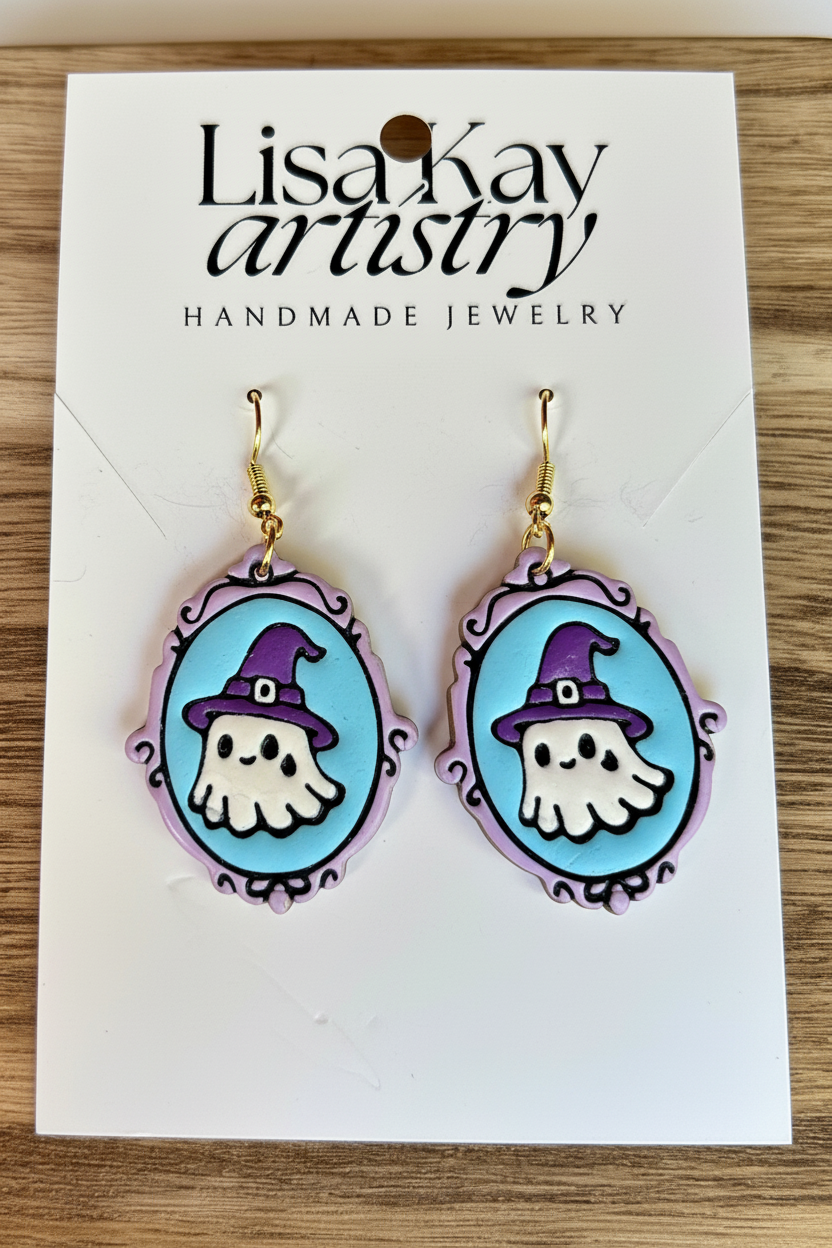 Dopamine Specter Cameo Dangle Earrings