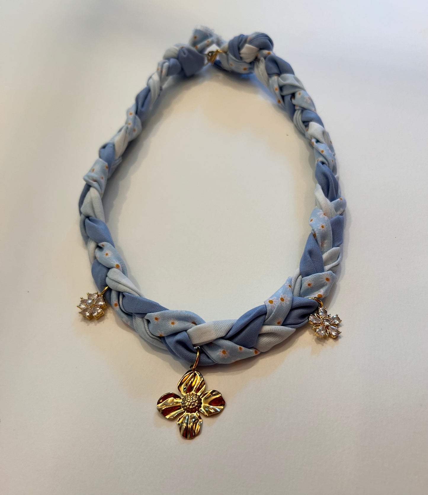 Braided Bandana Charm Necklaces