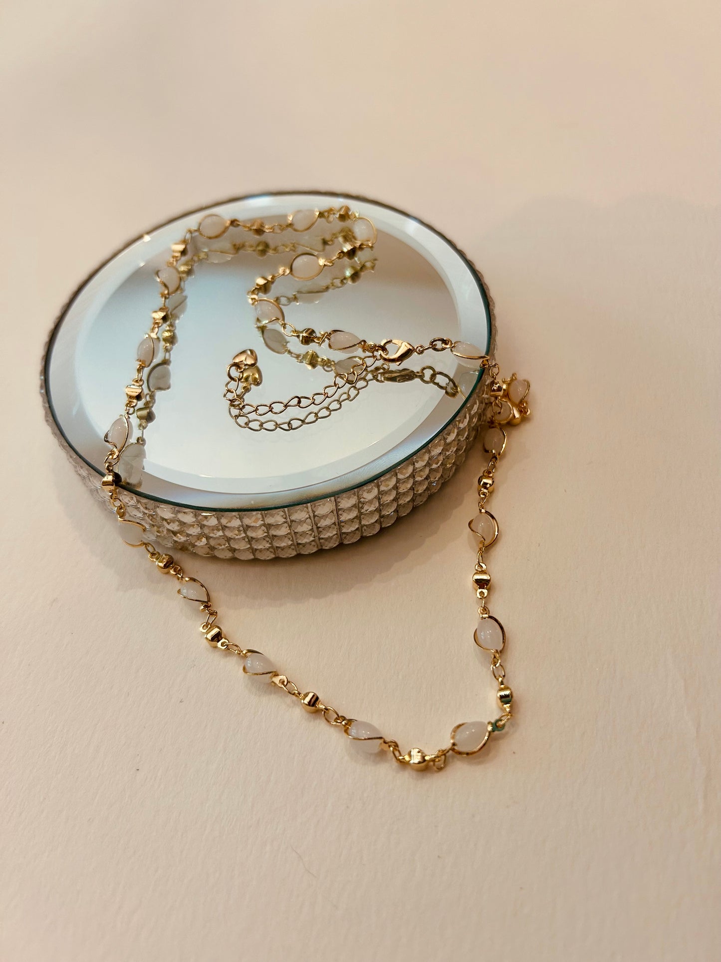 Gold Plated Opalite Necklace