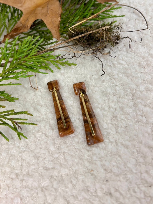 Forest Floor Trapazoid Dangles