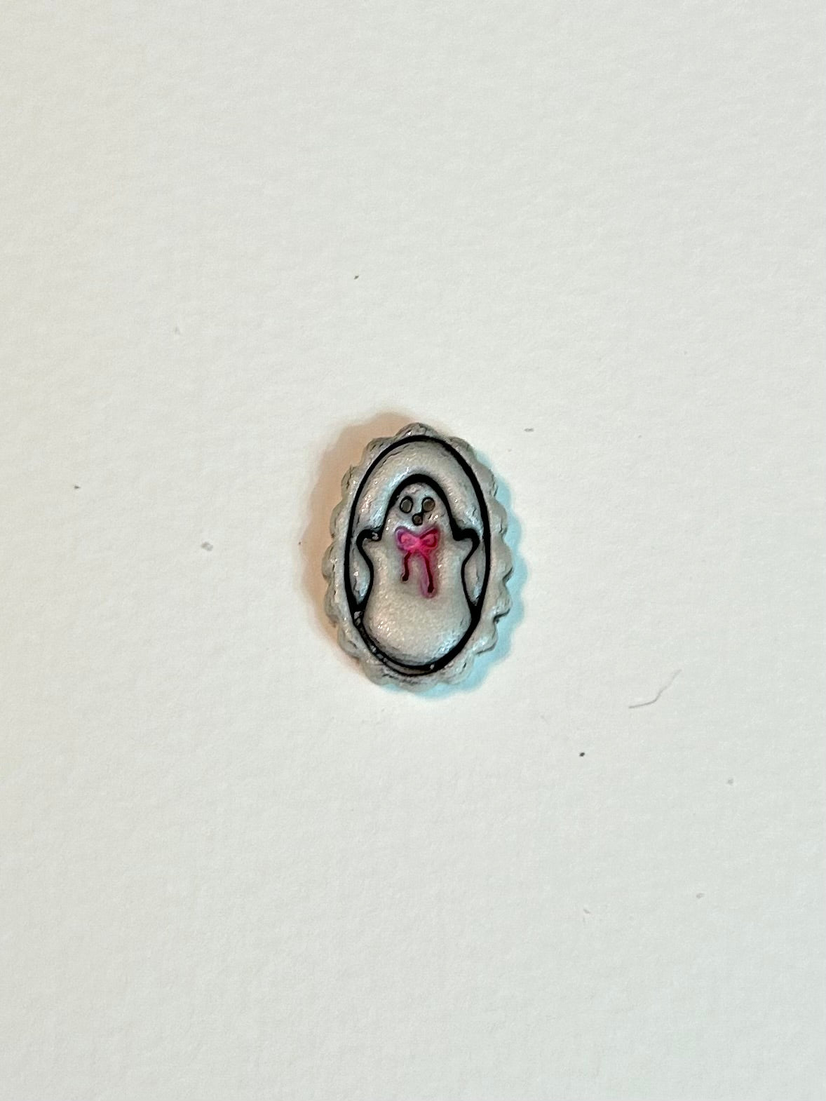Pearl Ghost Cameo Earrings or Charms