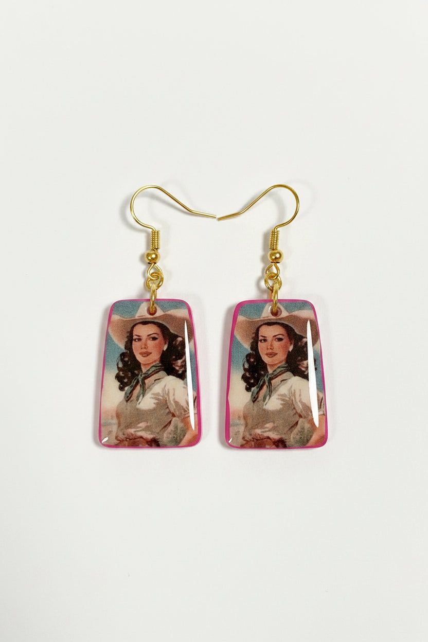 Buffalo Gals INDIVIDUAL Poster Earrings to pair or mismatch