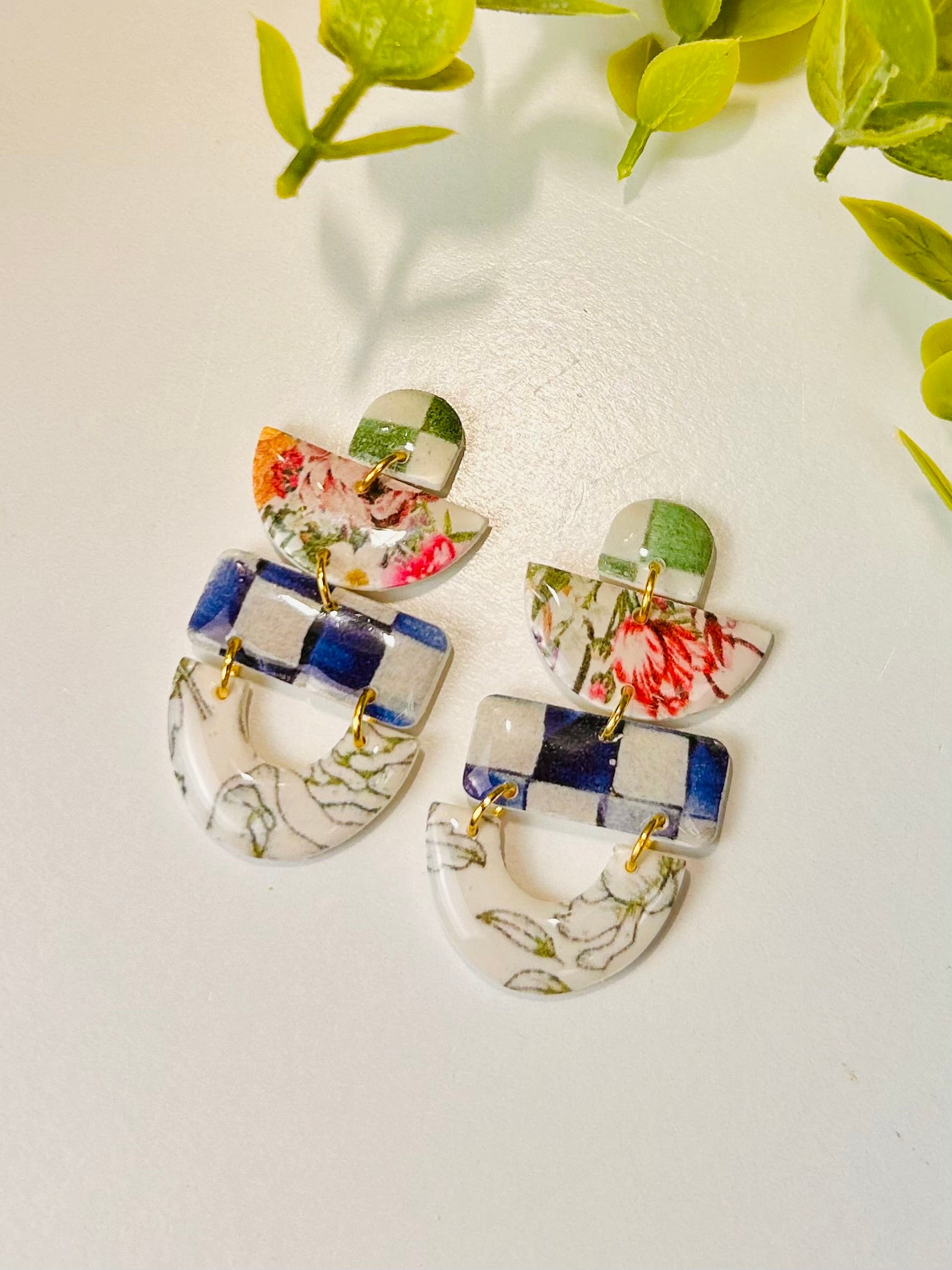 Mixed Pattern Checks and Florals 1