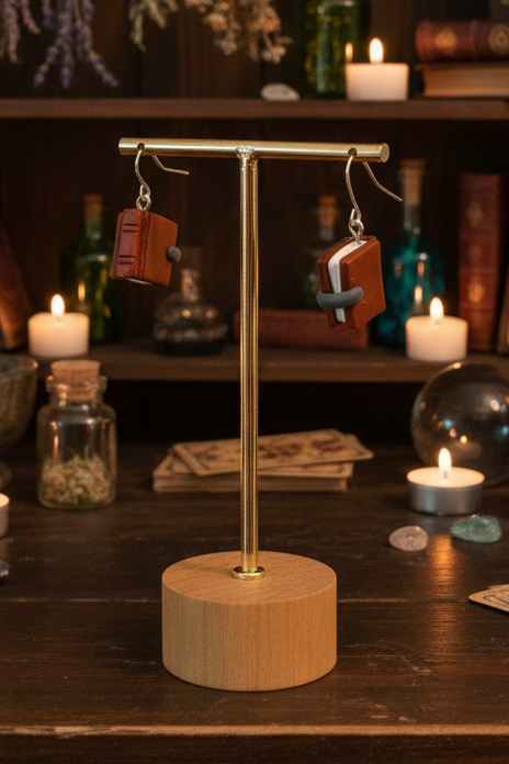 Secrets and Treasures Book Earrings