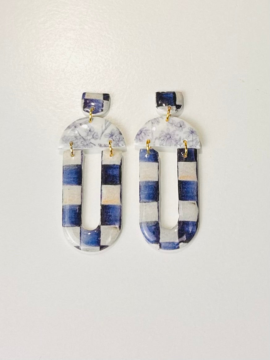 Checker Arch Dangle Blue