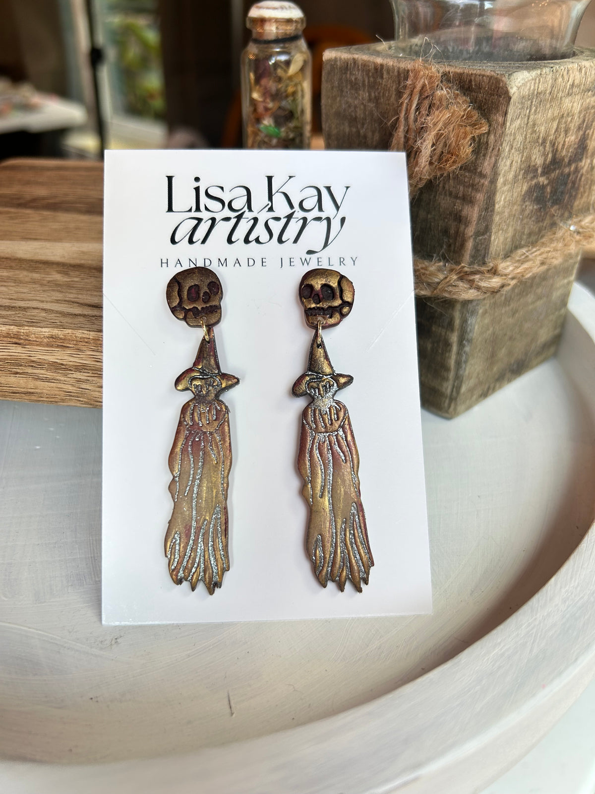 Occult Apparition Dangle Earrings