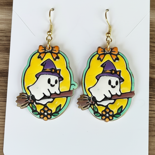 Dopamine Specter Cameo Dangle Earrings