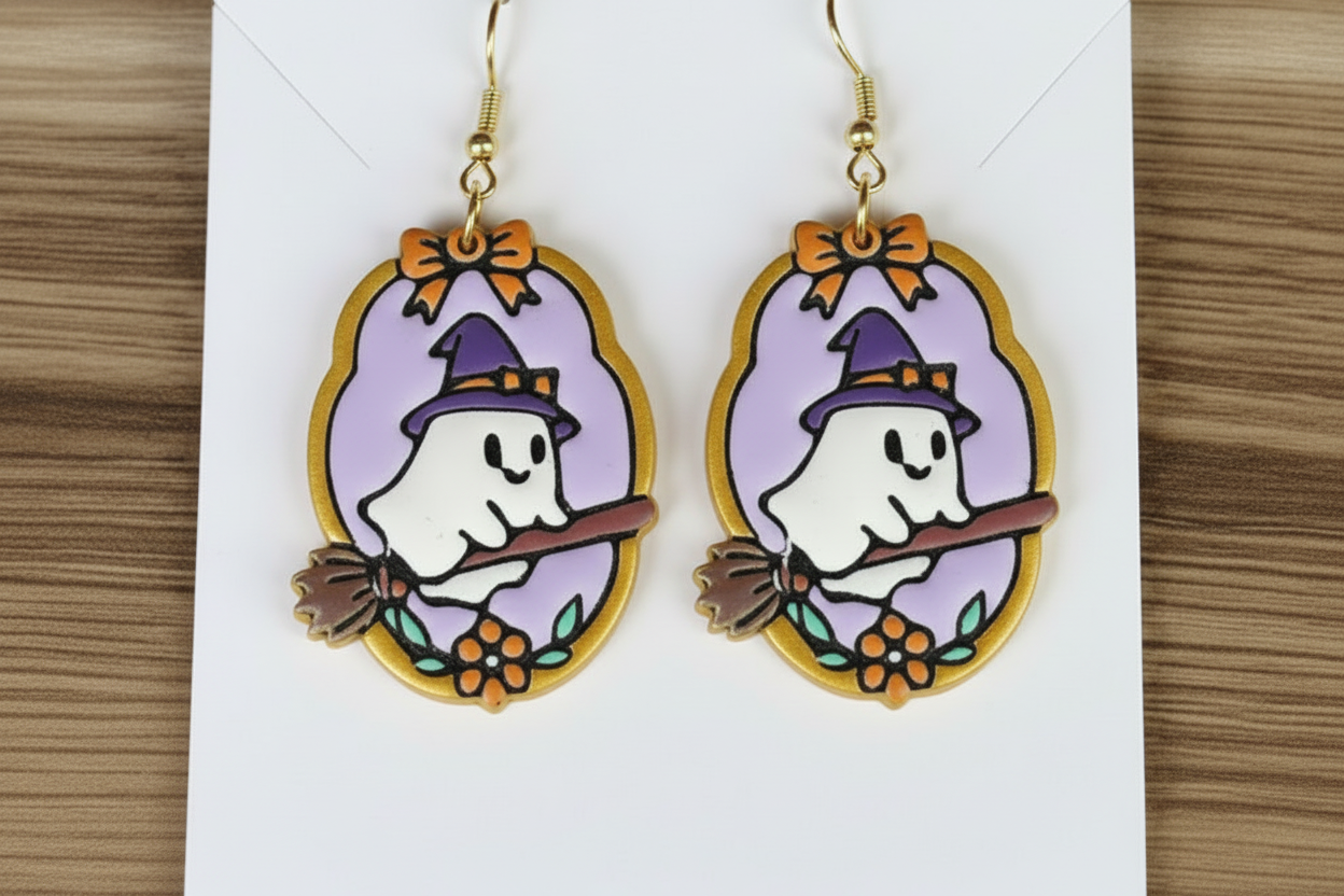 Dopamine Specter Cameo Dangle Earrings