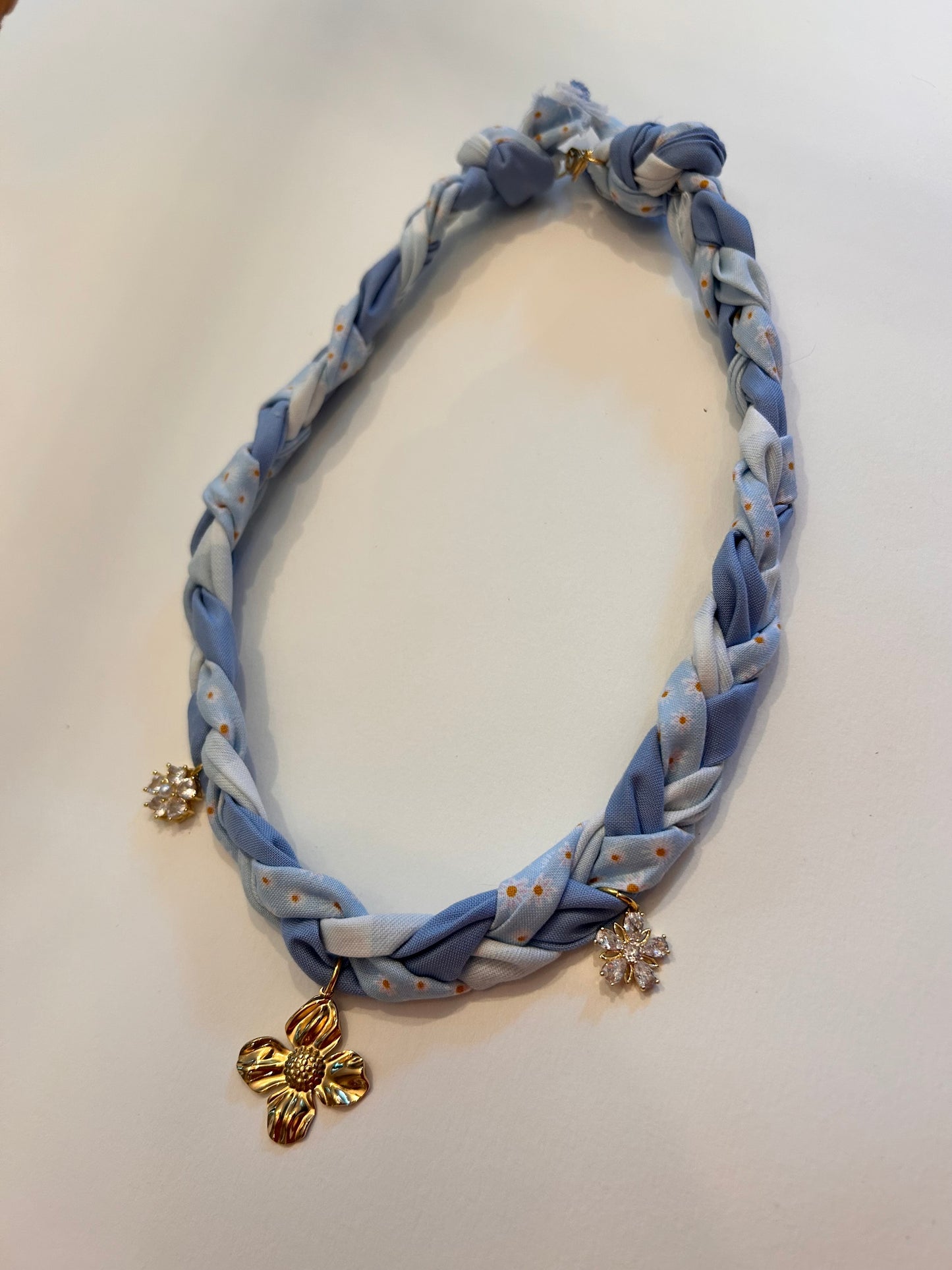 Braided Bandana Charm Necklaces