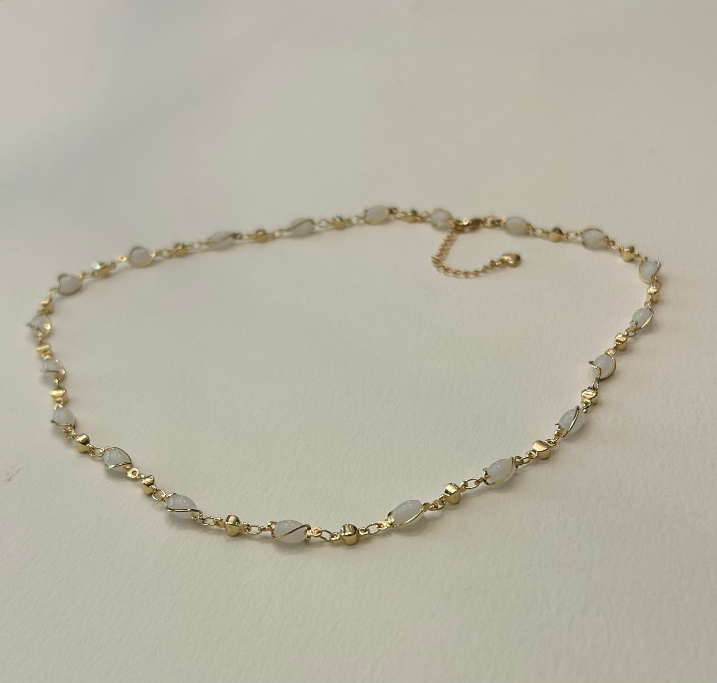 Gold Plated Opalite Necklace