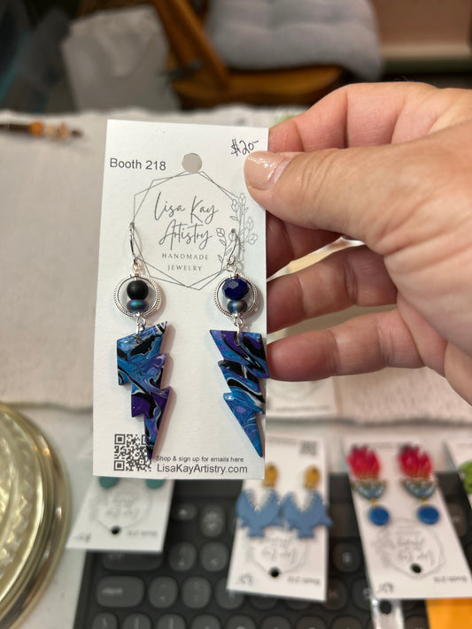 Lightening Bolt Dangles