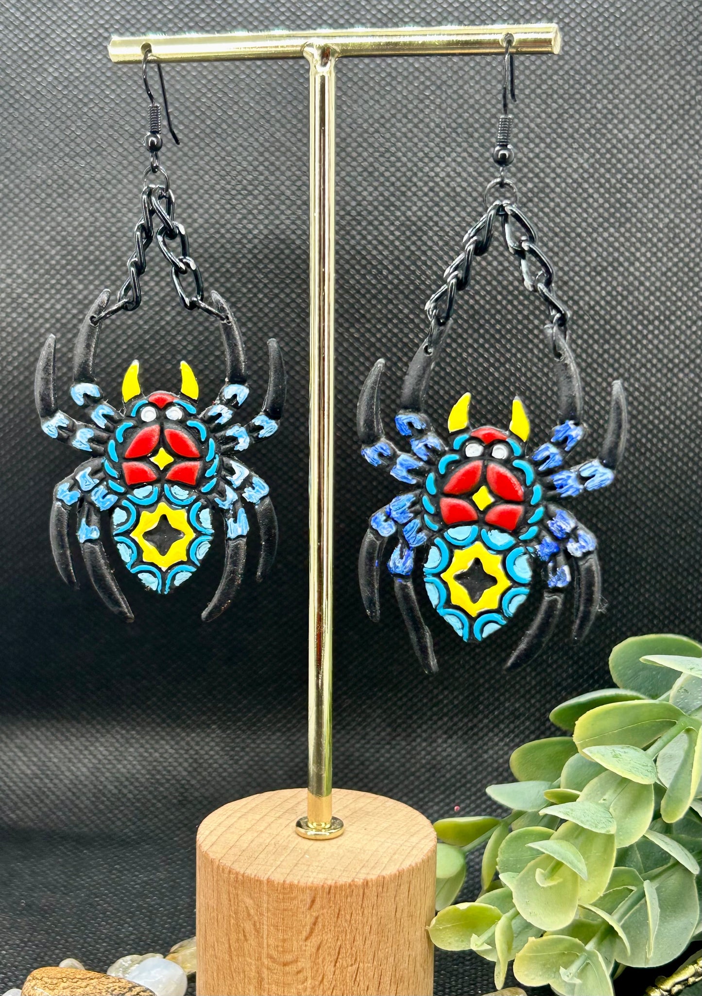 Spider Tattoo Earrings