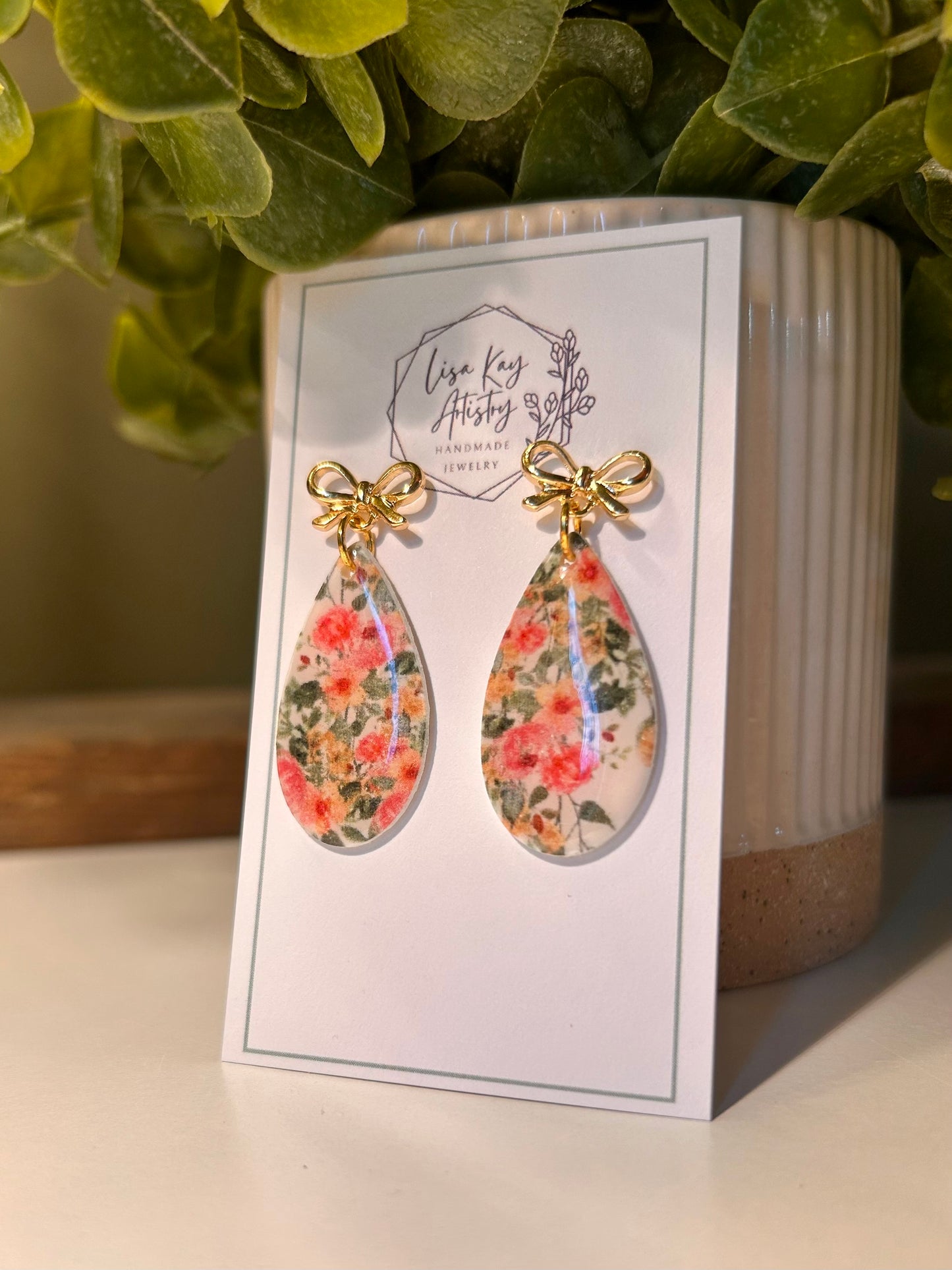 Floral medium (solid) teardrop One Piece