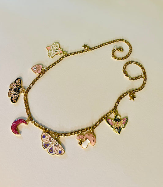 Lunar Blush Charm Necklace