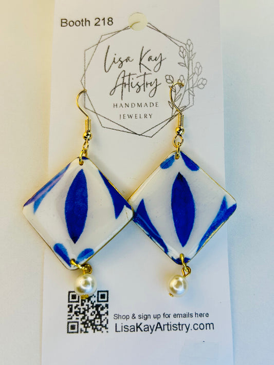 Tile 2 Dangle Earrings