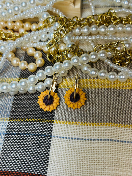 Small Sunflower Hoops