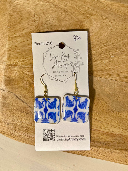 Delft Tiles - Cats 2