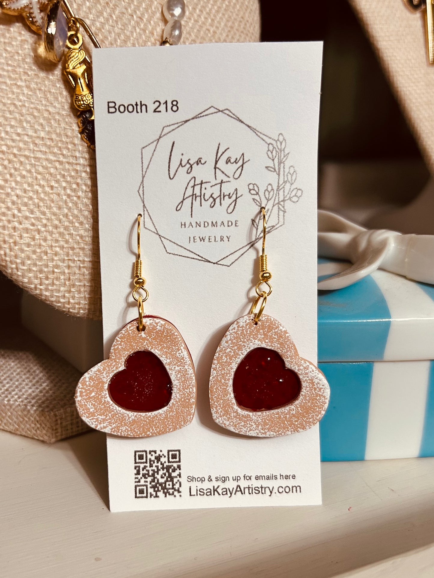 Jelly Heart Cookie Earrings