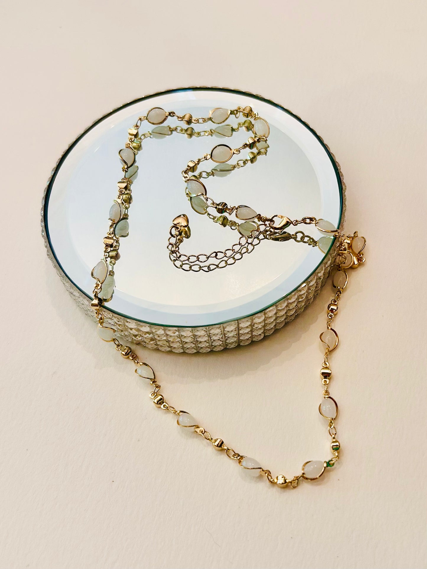 Gold Plated Opalite Necklace