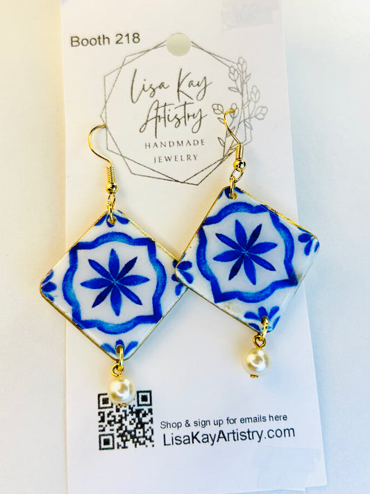 Tile 5 Dangle Earrings
