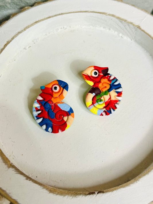 Chameleon Stud Earrings