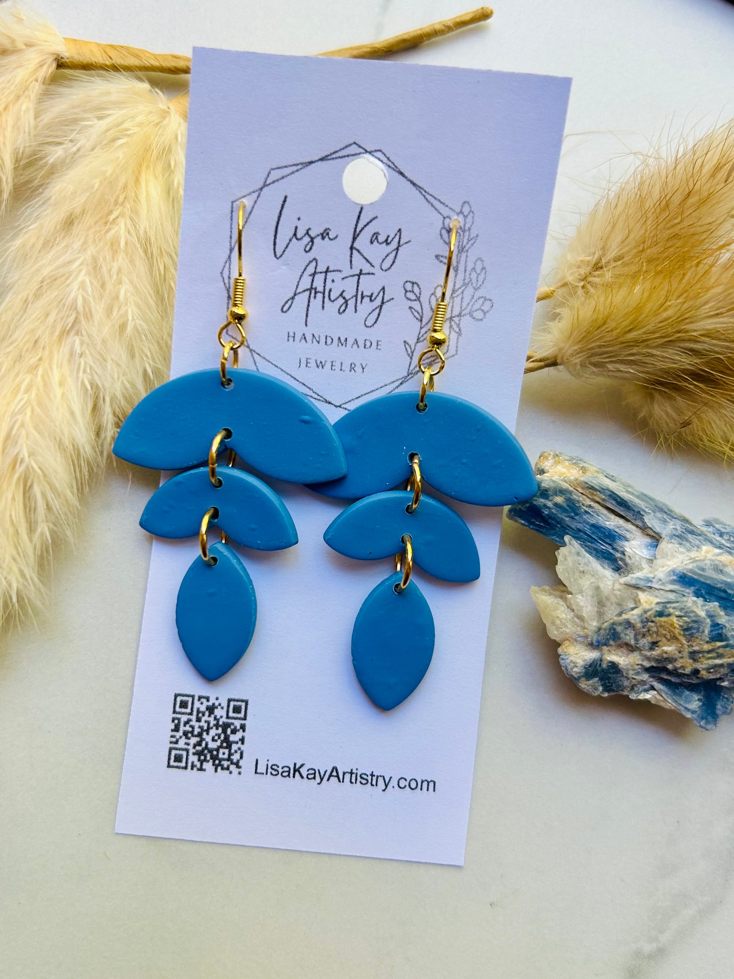 Cornflower Blue Three Piece Dangle