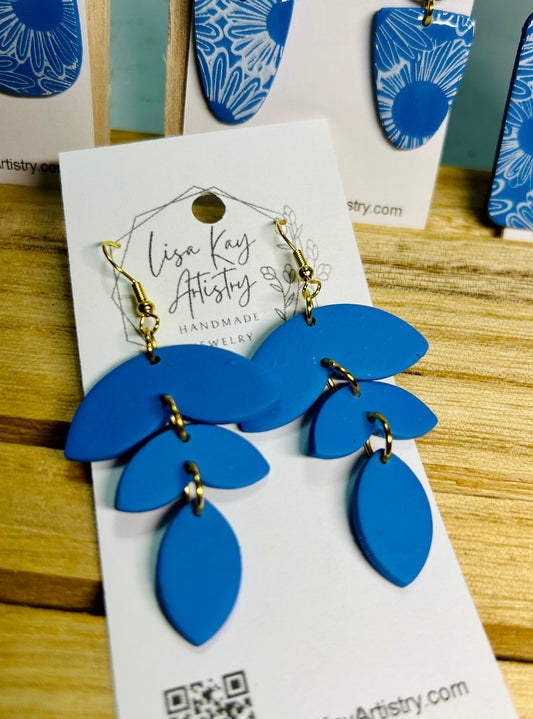 Cornflower Blue Three Piece Dangle