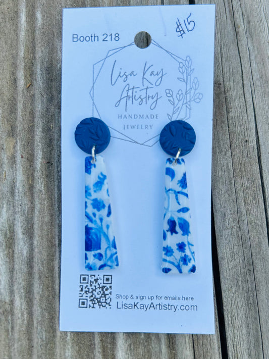 Delft Dangle Rounded Trapezoid  Two Piece