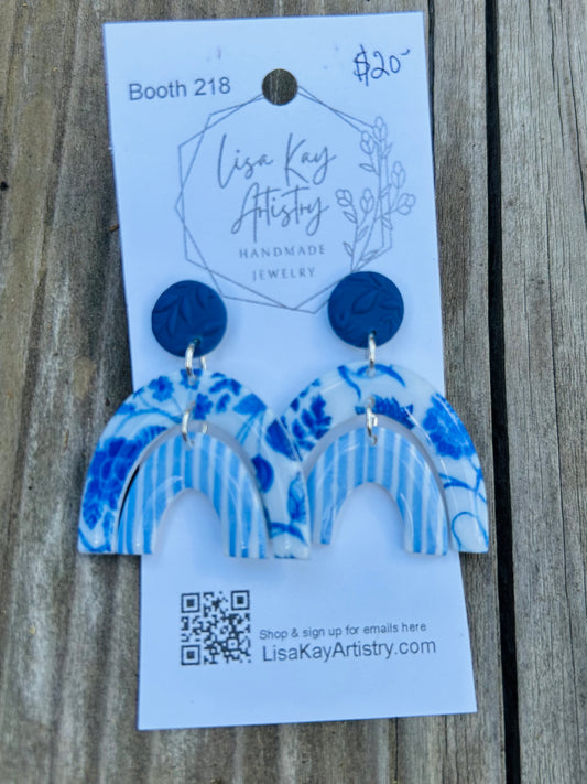 Delft Dangle Double Arches Three Piece