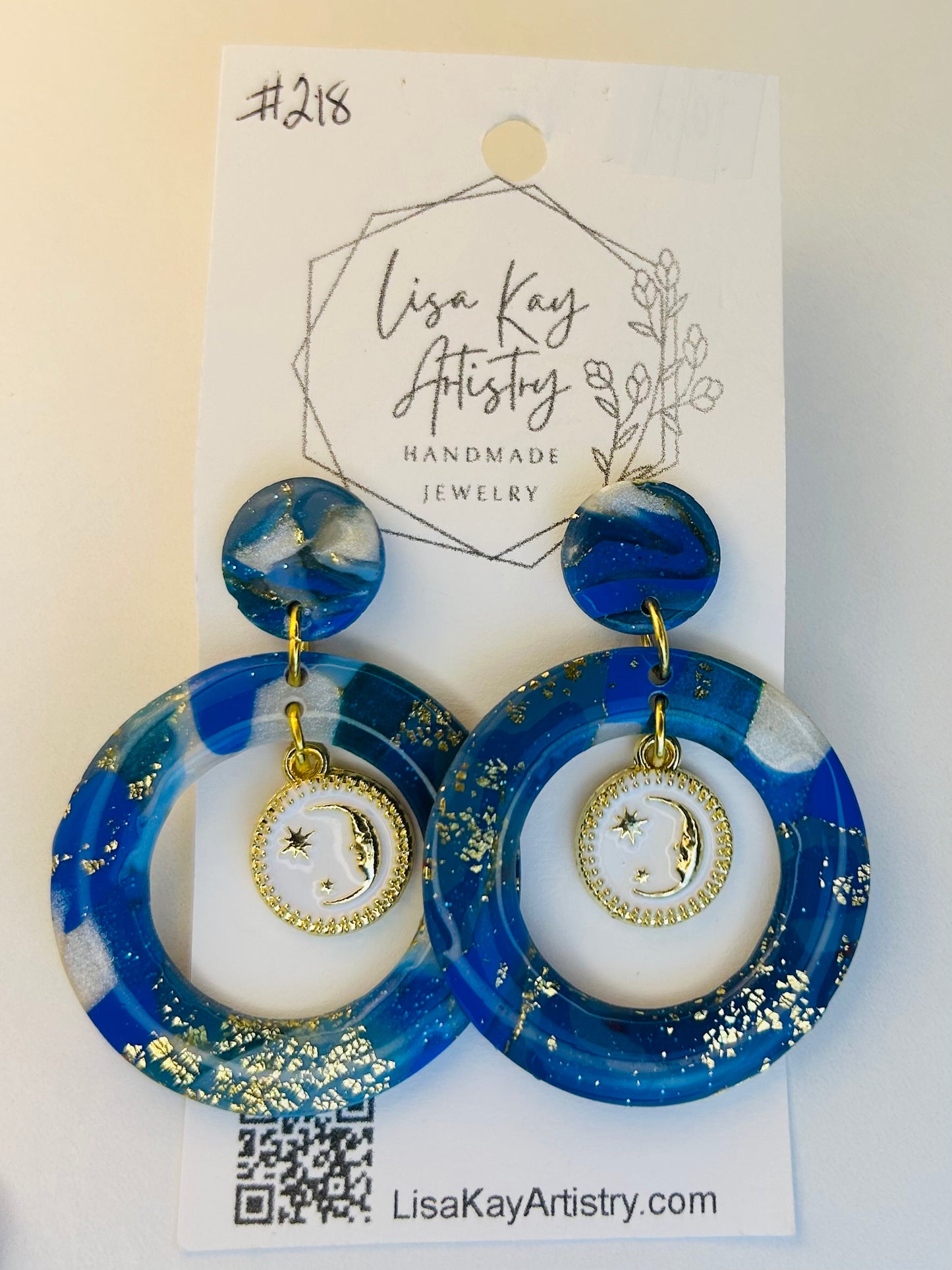 Blue Sky Sun & Moon Charm