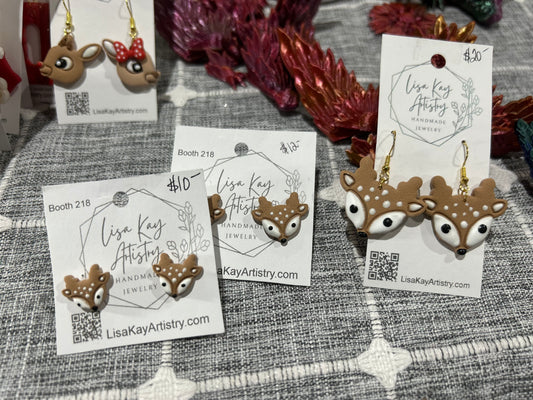 Baby Deer Stud (Tiny) Earrings