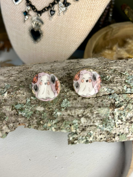 Joyful Ghost Round Stud