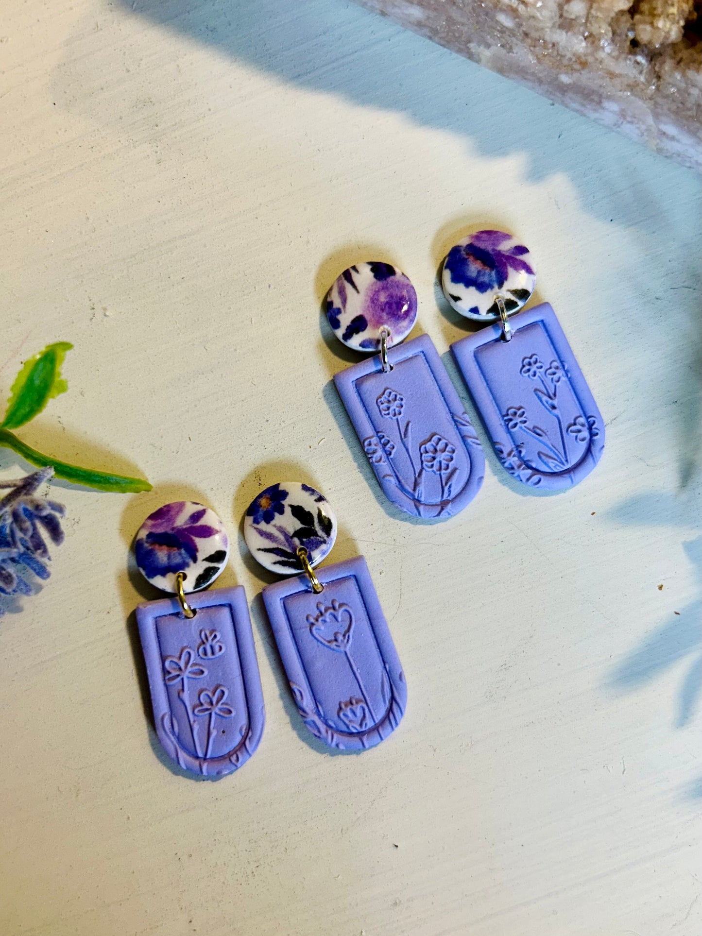 Cottage Garden Embossed Dangles