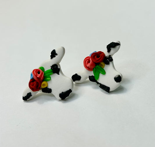 Cow Stud Earrings