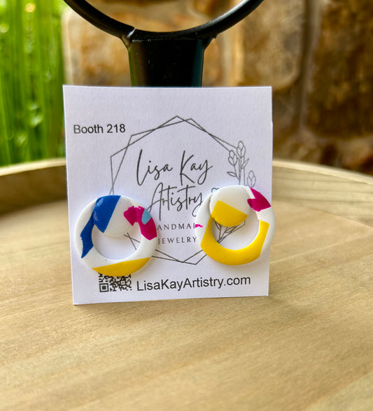 Color Splash Round Button Stud