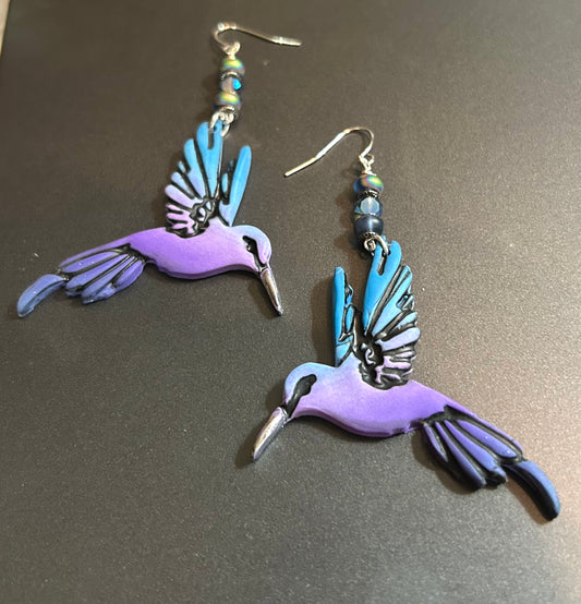 Hummingbird Dangle Earrings